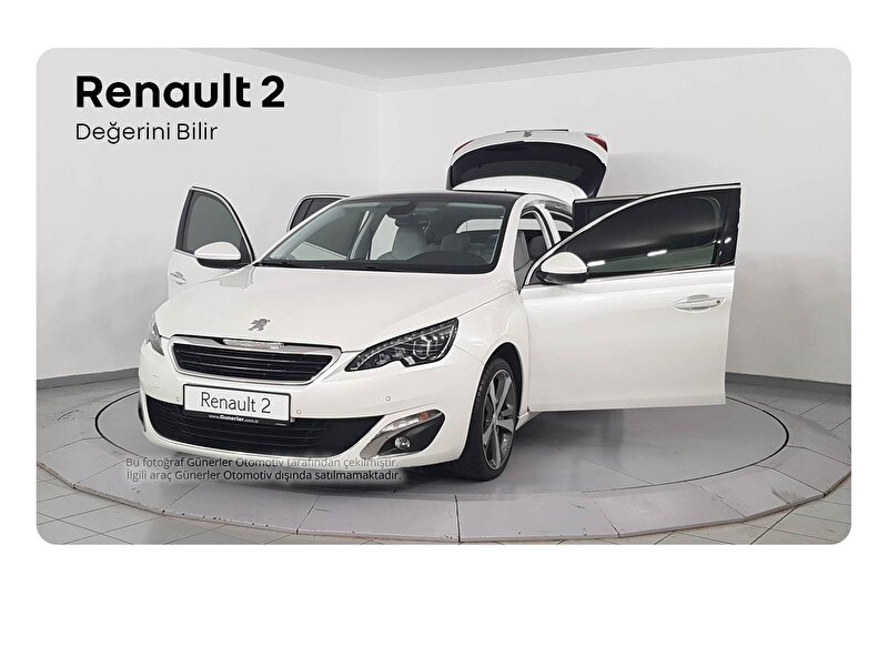 2014 Benzin Otomatik Peugeot 308 Beyaz GÜNERLER